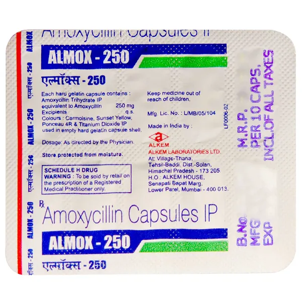 ALMOX 250MG CAP 1*15