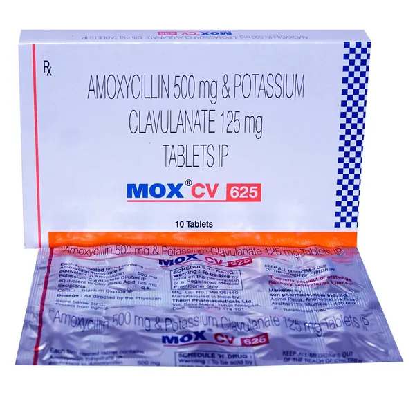 MOX CV-625MG TAB 1*10