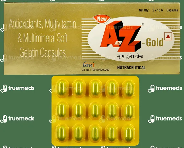 NEW A TO Z GOLD CAP 1*15