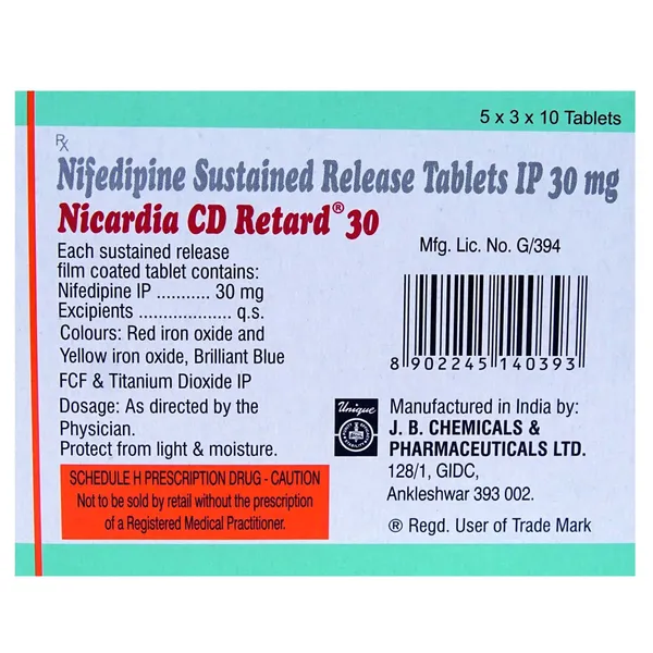 NICARDIA CD TAB 10