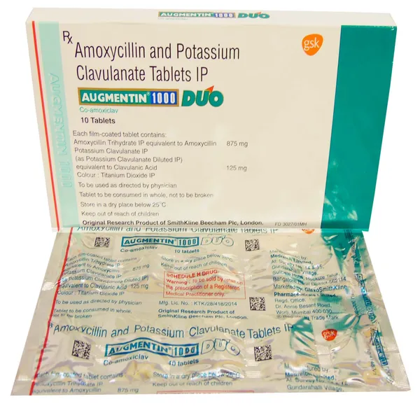 AUGMENTIN 1000 DUO 1*10