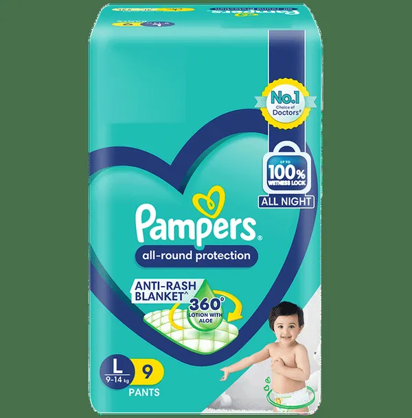 PAMPERS LARGE 5PS PADS