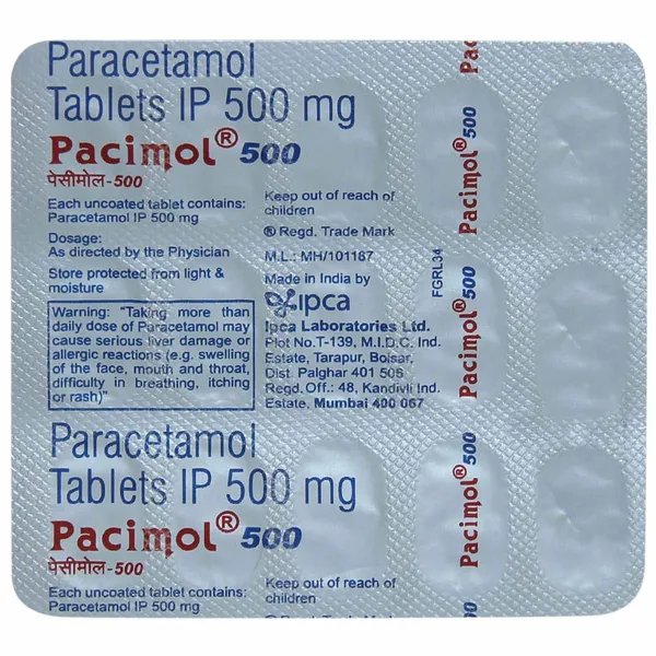Paracetamol 500mg Tablets