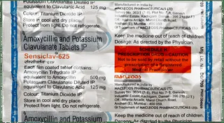 SENSICLAV-625MG TAB TAB